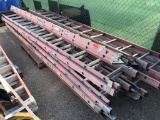 School Surplus-(7)pcs Fiberglass Extension Ladders