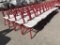 School Surplus - (39)pcs Red/White Steel Chairs -A