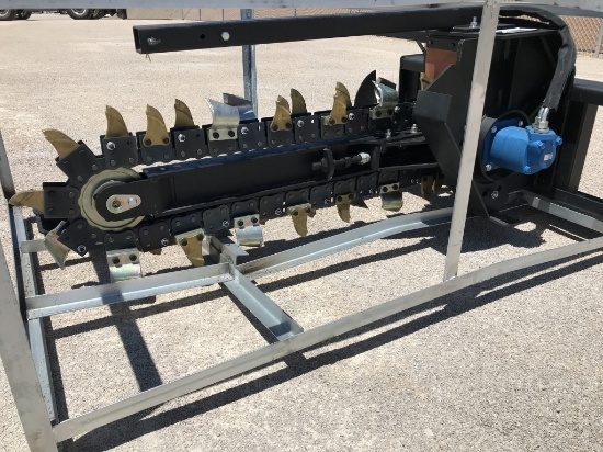 UNUSED Hydraulic Skid-Steer 4FT Trencher