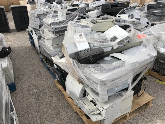 School Surplus -(3) Pallets Projectors,Printers -E