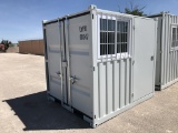 2022 8FT Shipping Container w/Doors, Window