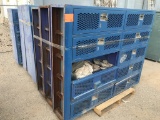 School Surplus - (8)pcs Heavy Duty Steel Lockers