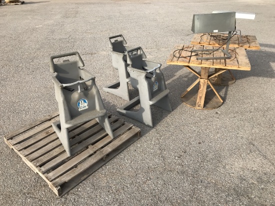(7)pcs - Child High Chairs, Tables, Heat Lamps