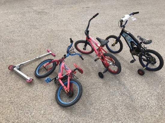 (3) Kids Bikes, Razor