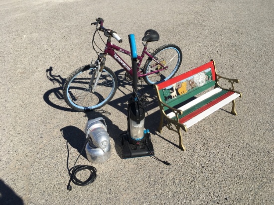 (4)pcs - Bike, Bench, Fogger, Vacuum