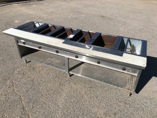 Eagle 6 Bay Heated Serving Table