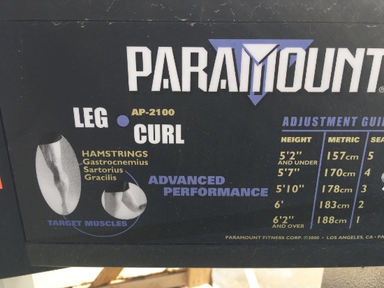 Tigua Fitness Surplus -Paramount Leg Curl