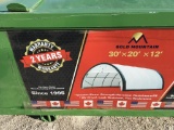 UNUSED 30FT x 20FT x 12FT Dome Storage Shelter