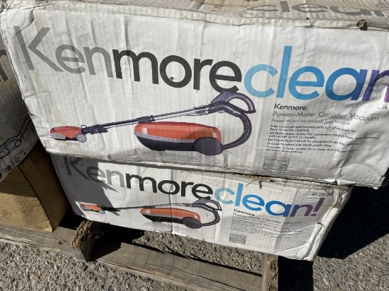 Pallet of Kenmore Canister Vacuums
