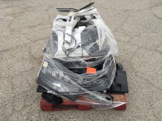 Pallet of Flatscreen Computer Monitors