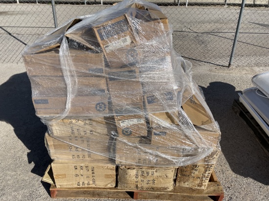 (1) Pallet Boxed Light Covers, Hangers