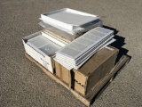 Pallet of White Air Vent Register Covers