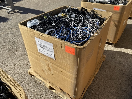 School Surplus - Pallet of Chargers, Mixed Cables
