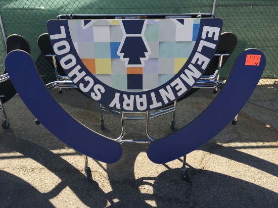 School Surplus - (3) Folding Cafeteria Tables