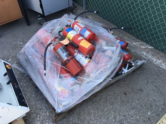 School Surplus - Pallet of Fire Extinguishers