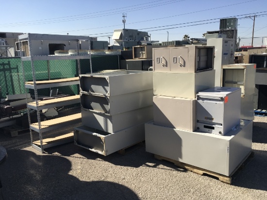 School Surplus - Row of File Cabinets