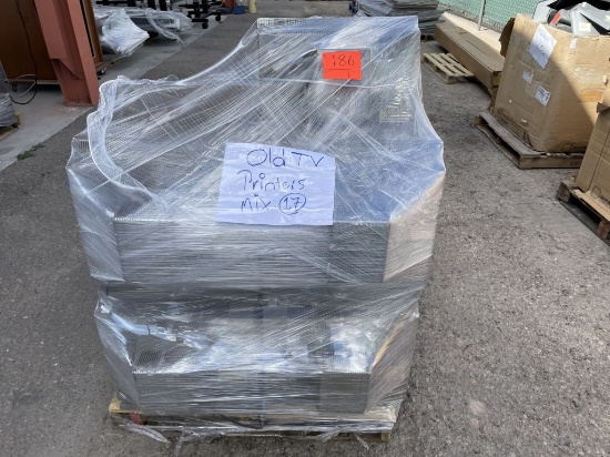School Surplus - Pallet of Old TVs, Printers