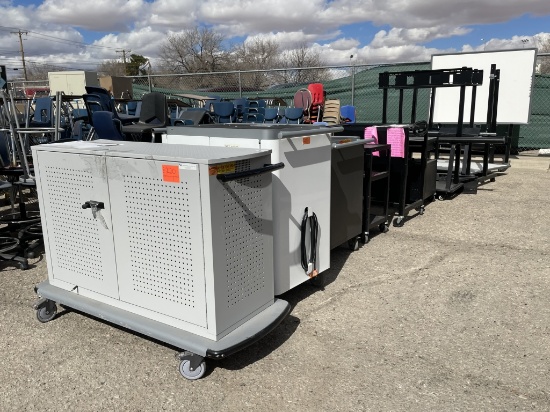 School Surplus - ROW of Carts ETC