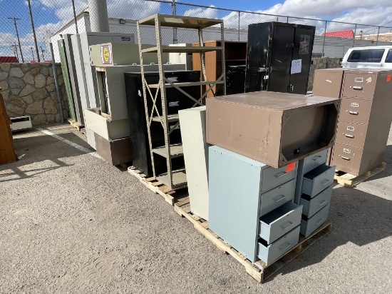 School Surplus - ROW of FIle Cabinets ETC
