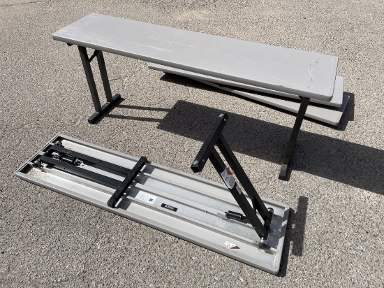 (4) Southern Aluminum Folding Camo Tables 18"x 6FT