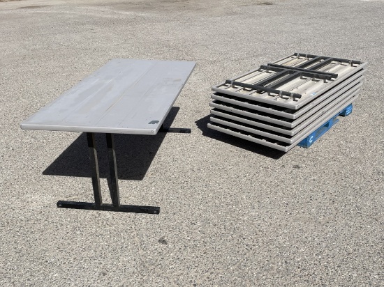 (7) Southern Aluminum Folding Camo Tables 3FTx 6FT