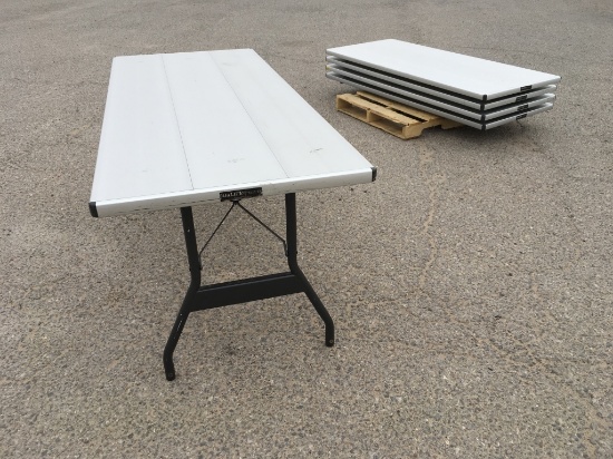 (5)pc AluLite 6FT Aluminum FoldingTables USGOVFEMA