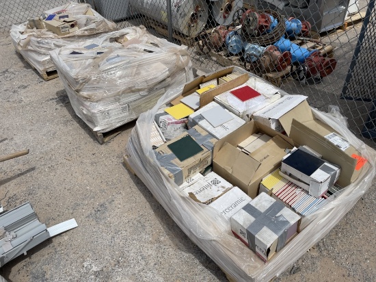 School Facilities Surplus- (3) Pallets Tile