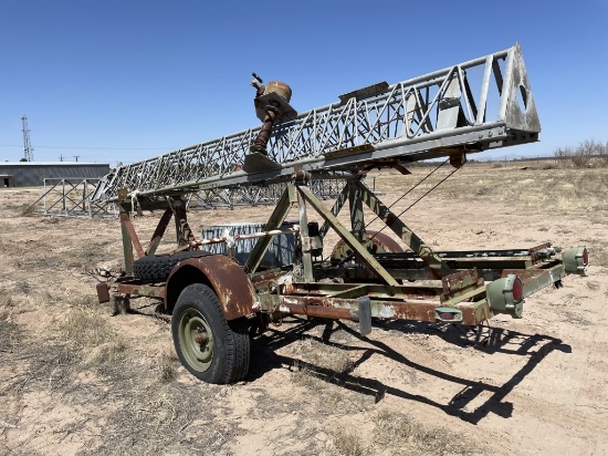 36FT Steel Hoist on Trailer