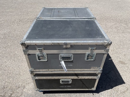 (4)pc Wilson Case Military Boxes -A