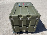 (4)pc Military Rolling Shipping Boxes