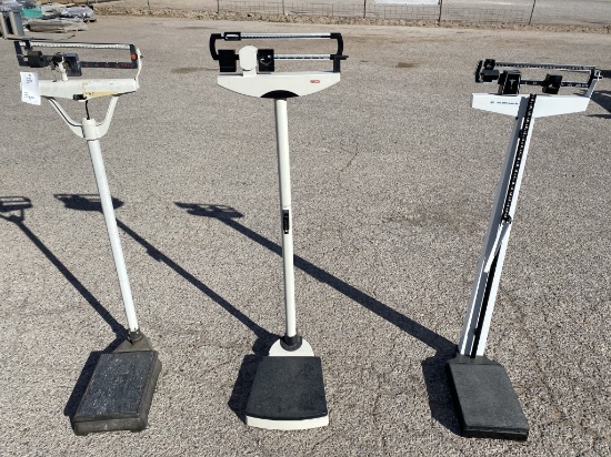 (3) Medical Office Weight / Height Scales -B