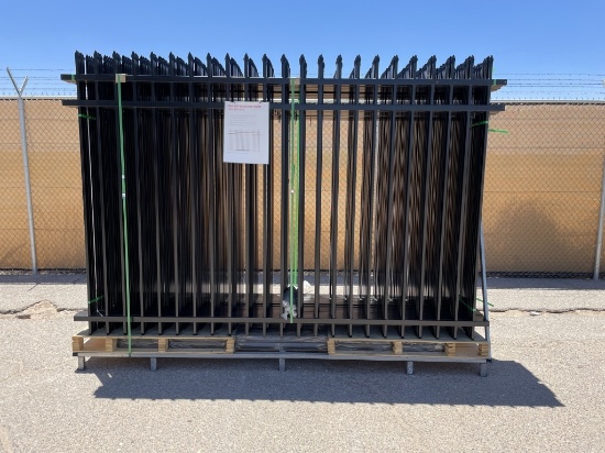 UNUSED (20)pc Galvanized Steel Fencing w/20pc Post