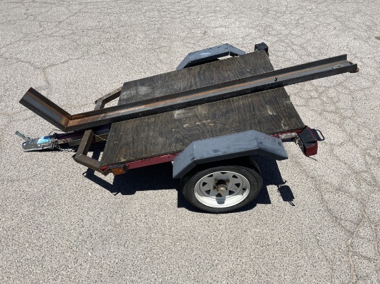 Homemade Motorcycle Trailer w/ Pullout Ramp