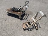 (2) Steel Rolling Carts & (4) Electric Motors