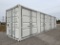 2023 40FT Shipping Container w/ 4Double Side Doors
