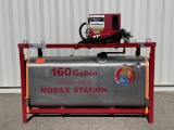 160 GAL Portable Diesel Tank w/ 12V Pump-Meter