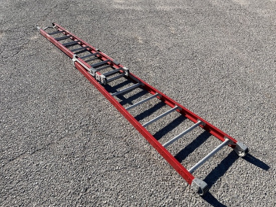8-15FT Folding Construction Extension Ladder