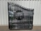 UNUSED 14FT Bi-Parting Wrought Iron Gate w/ Tree