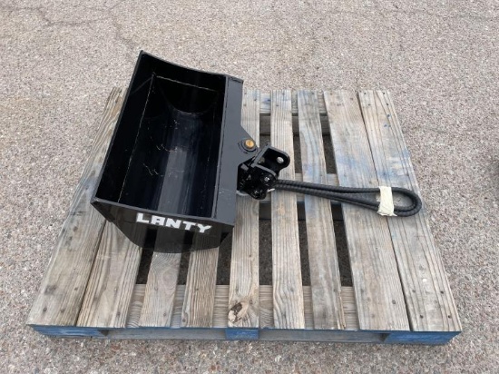 UNUSED Lanty Mini Excavator Attachment- 24" Bucket
