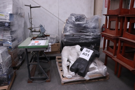 UTEP College Surplus-Sewing Machine,Mannequins Etc