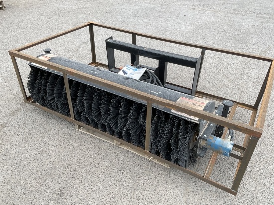 UNUSED Hydraulic Skid-Steer 72" Rotary Angle Broom