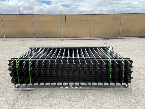 UNUSED (20)pc Galvanized Steel 10' x 7' Fencing -B