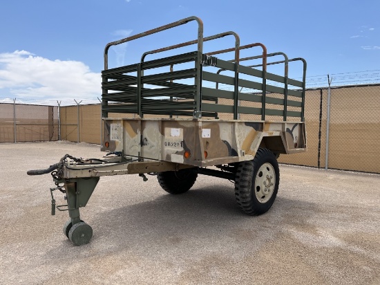 9 FT Military Cargo Utility Trailer - Tan Camo