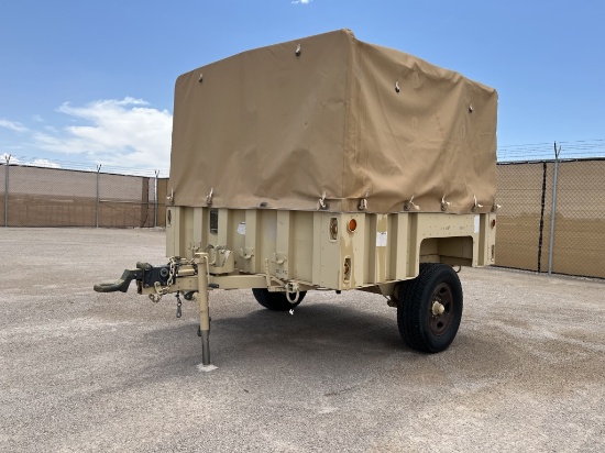 7.5 FT Military Cargo Utility Trailer w/ Cover