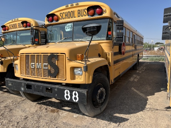 1995 GMC Blue Bird School Bus (GAS) -SISD