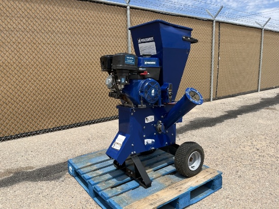 NT Surplus- 15HP Powerhorse 4" Gas Wood Chipper -B