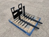 UNUSED Mini Skid-Steer Fork Attachment, 36