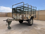 9 FT Military Cargo Utility Trailer - Tan Camo