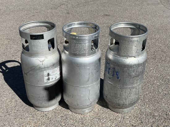 (3)pcs- Aluminum Propane Tanks