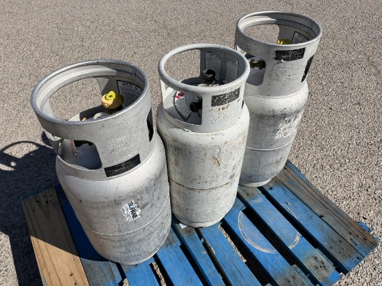 (3)pcs- 2Aluminum, 1Steel Propane Tanks